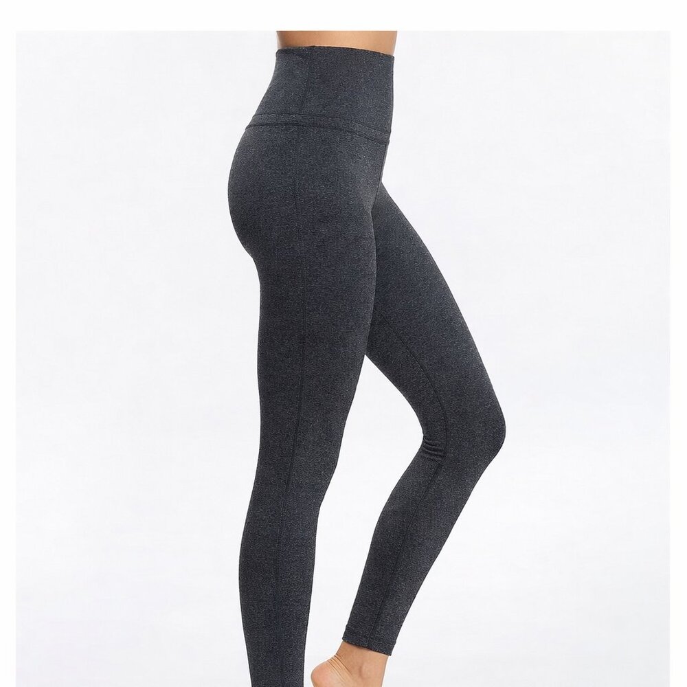 Forever 21 Active Leggings High Rise Pocket Athletic Heather Gray Medium